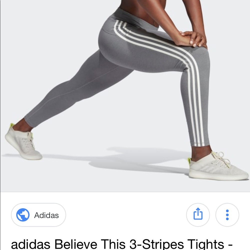 Adidas three stripe tights